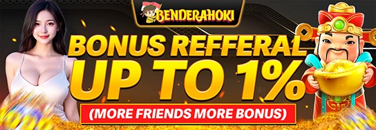 Bonus Referral BENDERAHOKI hingga 10%